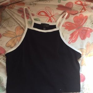 Black crop top
